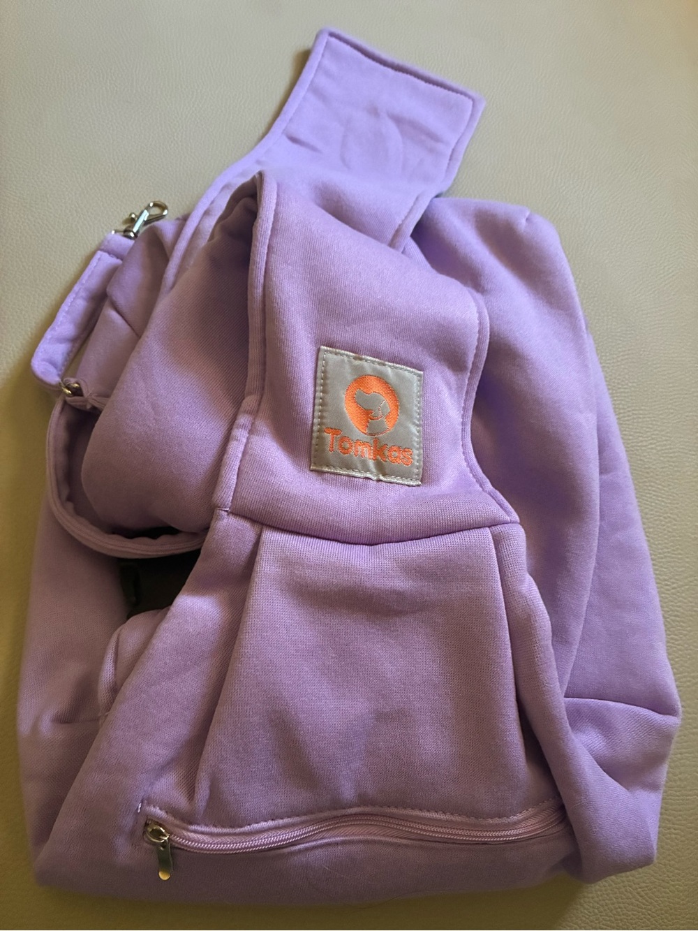 Tonka Lavender Kids Fleece Jacket with Orange Logo Accent
